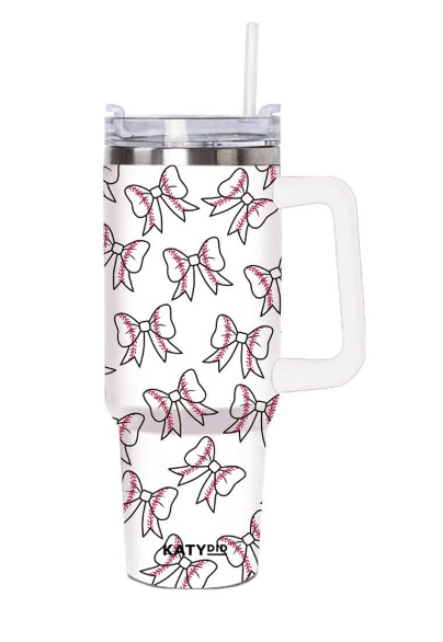 Baseball Bow 40oz Tumbler