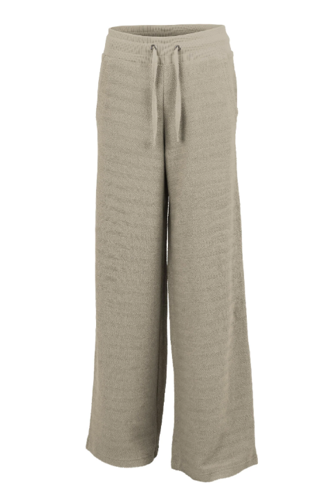 Sanibel Herringbone Wide Leg Pants in Sand