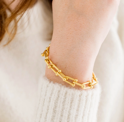 Susan Shaw Gold Jackie Toggle Bracelet