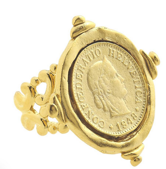 Susan Shaw Gold Coin Ring