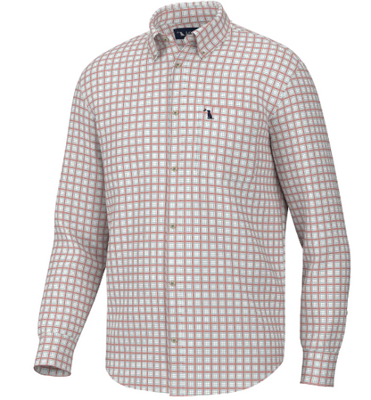 Youth Local Boy Faulk Dress Shirt in Salmon, Light Teal, & Teal