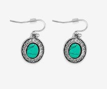 S-11046 Myra Jessica Oval Dangle Earring
