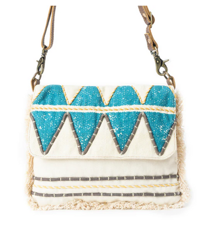 Teal Peaks Crossbody Bag