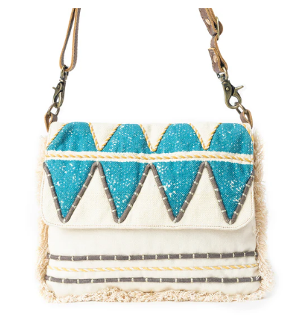 Teal Peaks Crossbody Bag