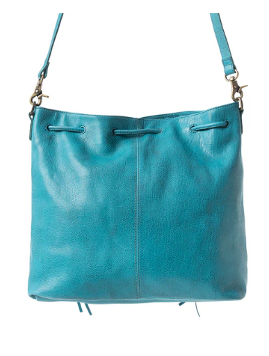 Mika Saddle Bucket Bag in Blue