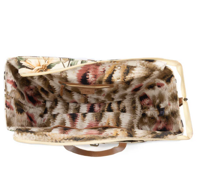 Lovely Florals Weekender Bag in Off White
