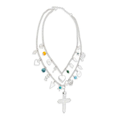 S-11645 Myra Faithful Me Charms Necklace