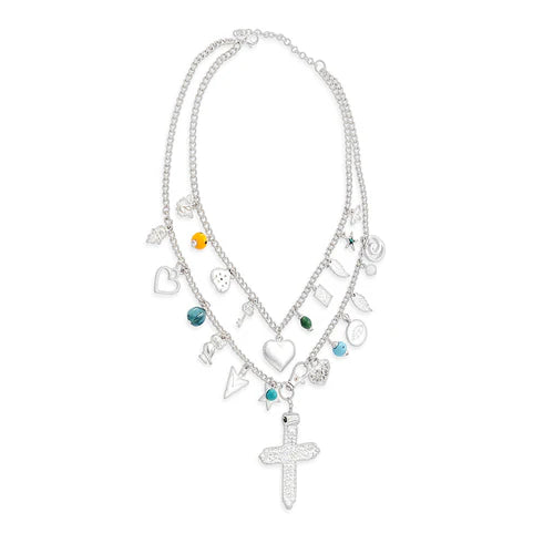 S-11645 Myra Faithful Me Charms Necklace