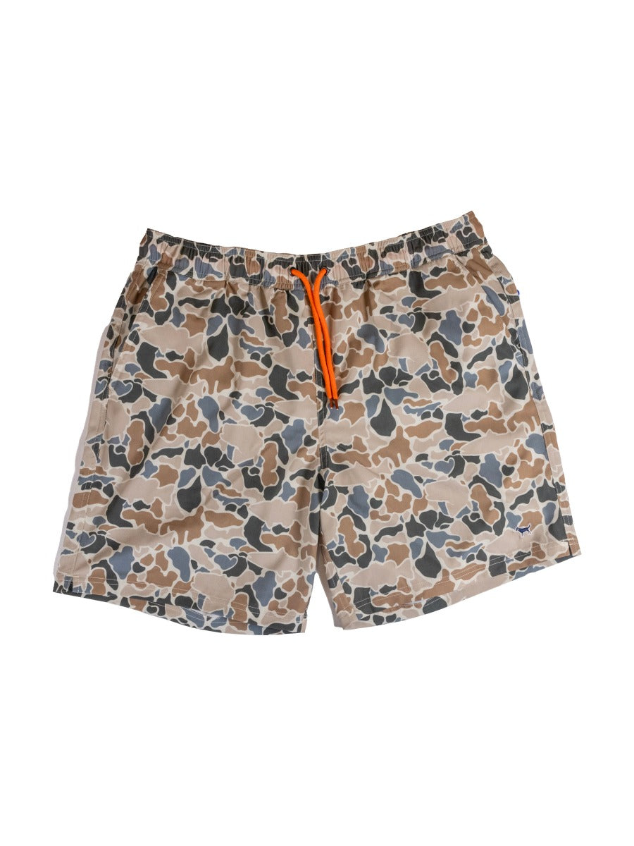 Simply Southern Men's Swim Trunks in Camo