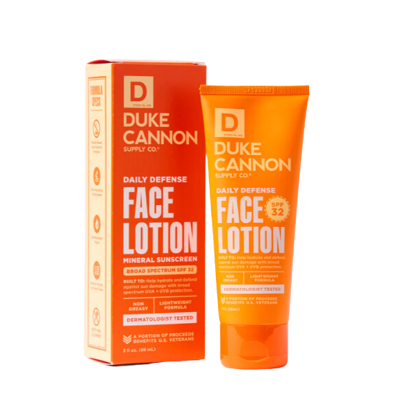 Duke Cannon Daily Defense Face Lotion