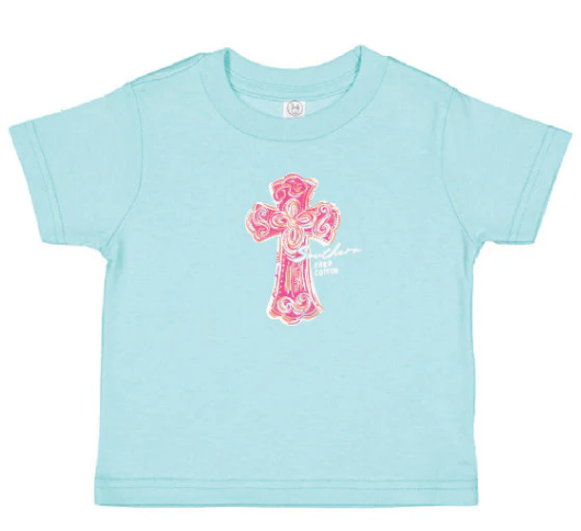 Toddler Southern Fried Cotton Faith Hope Love Short Sleeve T-Shirt