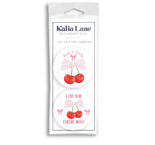 Car Coaster 2-Pack - Love You Cherry Much