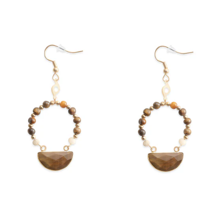 Shonanna Earrings in Brown