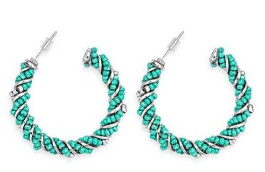 S-11046 Myra Jessica Hoop Earrings 0