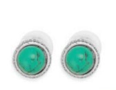 S-11047 Myra Hanna Turquoise Earrings