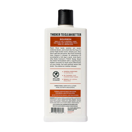Duke Cannon 18oz Thick Body Wash - Bourbon
