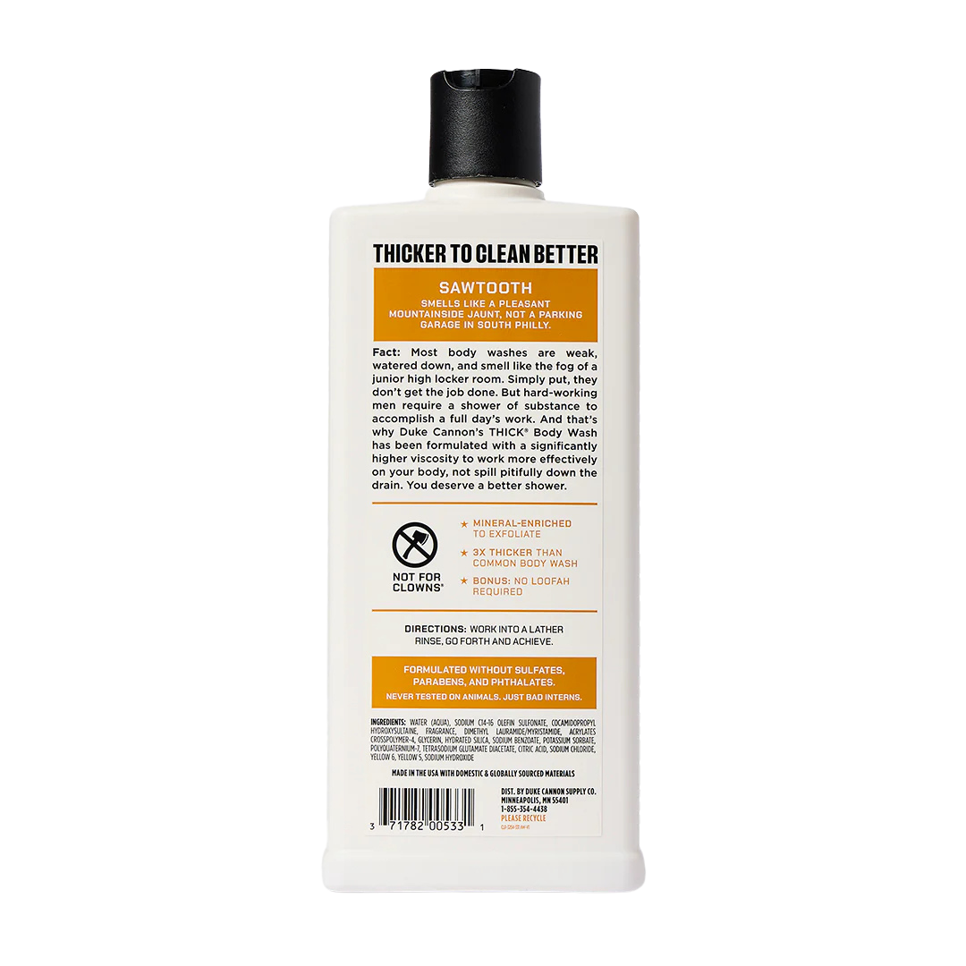 Duke Cannon 18oz Thick Body Wash - Sawtooth