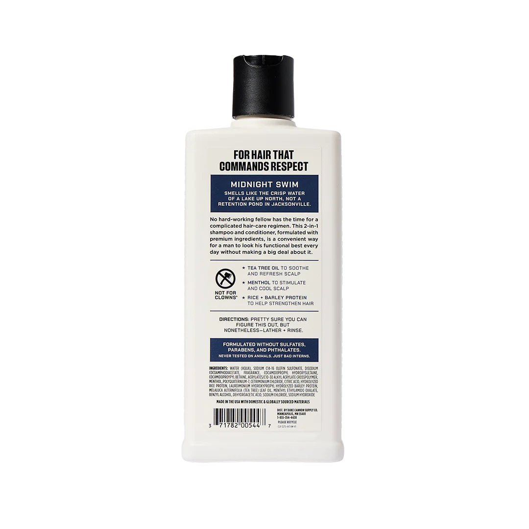 Duke Cannon Shampoo + Conditioner - Midnight Swim