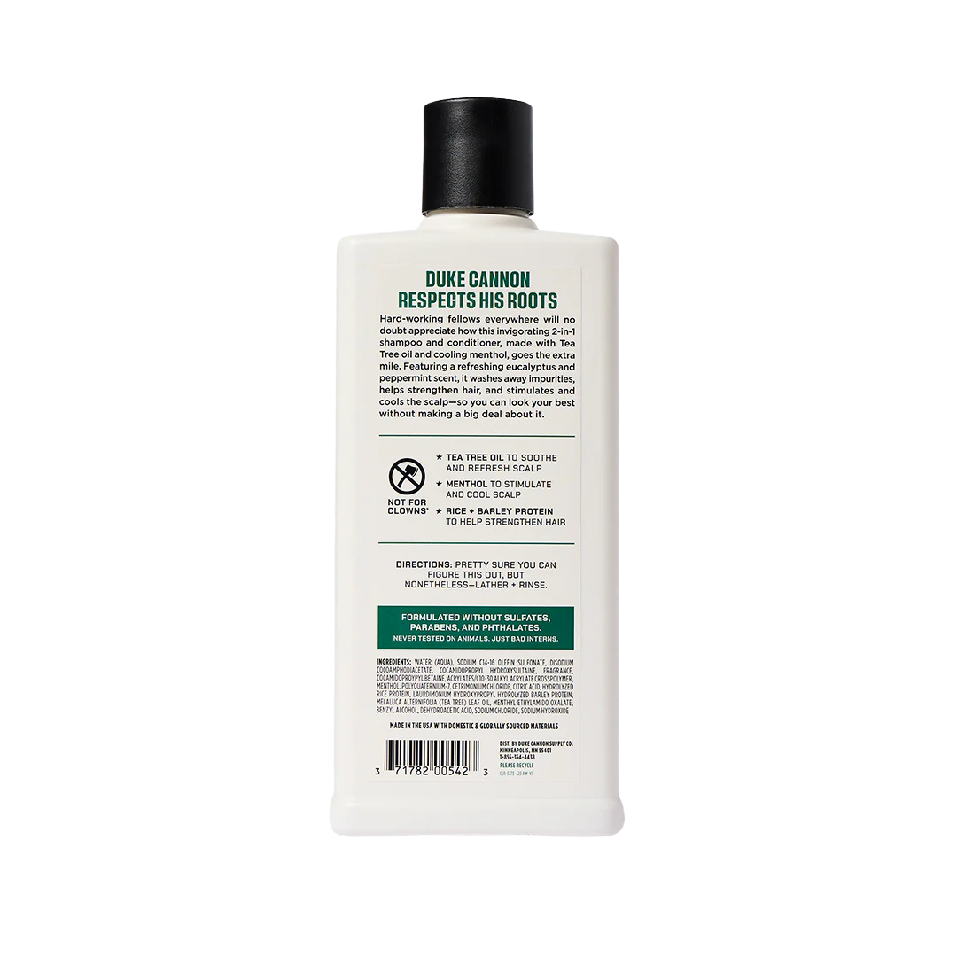 Duke Cannon Shampoo + Conditioner - Tea Tree