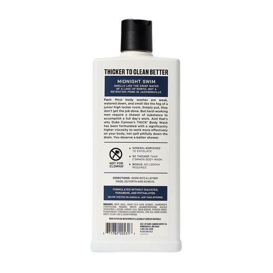 Duke Cannon 18oz Thick Body Wash - Midnight Swim