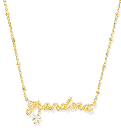 Kendra Scott Grandma Crystal Short Necklace in Gold