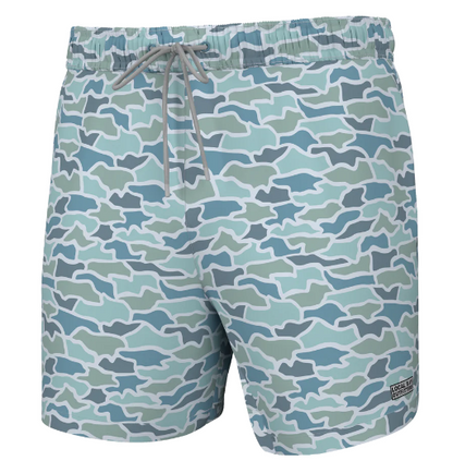 Local Boy Bayview Swim Trunks in Cool Oak Camo