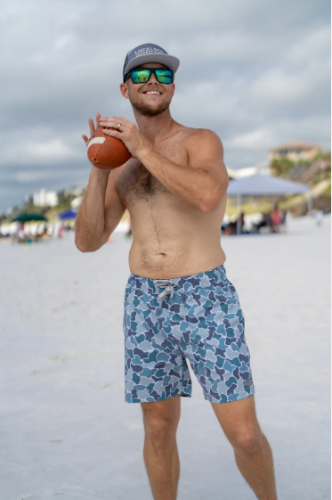 Local Boy Bayview Swim Trunks in Cool Oak Camo
