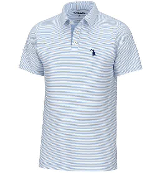 Youth Local Boy Palms Polo in Violet Blue & White