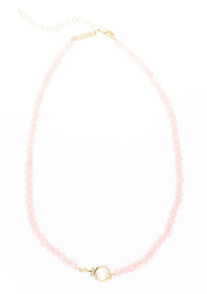 Michelle McDowell Thea Luxe Beaded Necklace in Blush