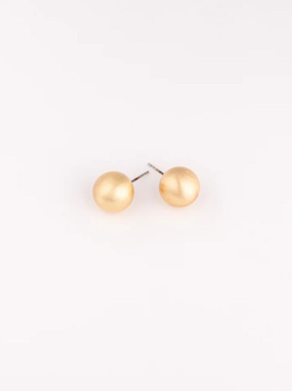 Michelle McDowell Grenada Large Earrings in Brushed Gold