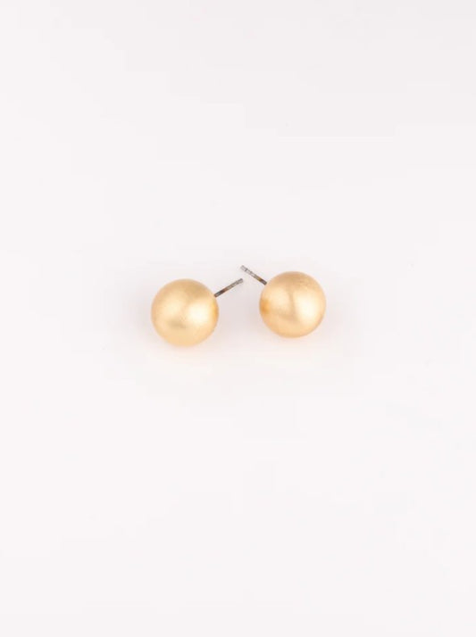 Michelle McDowell Grenada Large Earrings in Brushed Gold