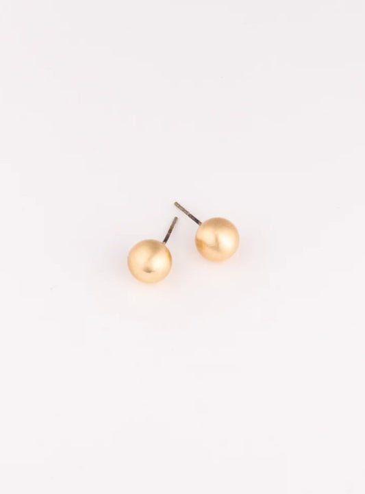 Michelle McDowell Grenada Medium Earrings in Brushed Gold