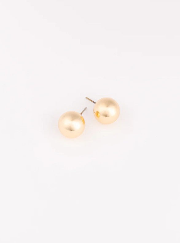 Michelle McDowell Large Grenada Earrings in Shiny Gold