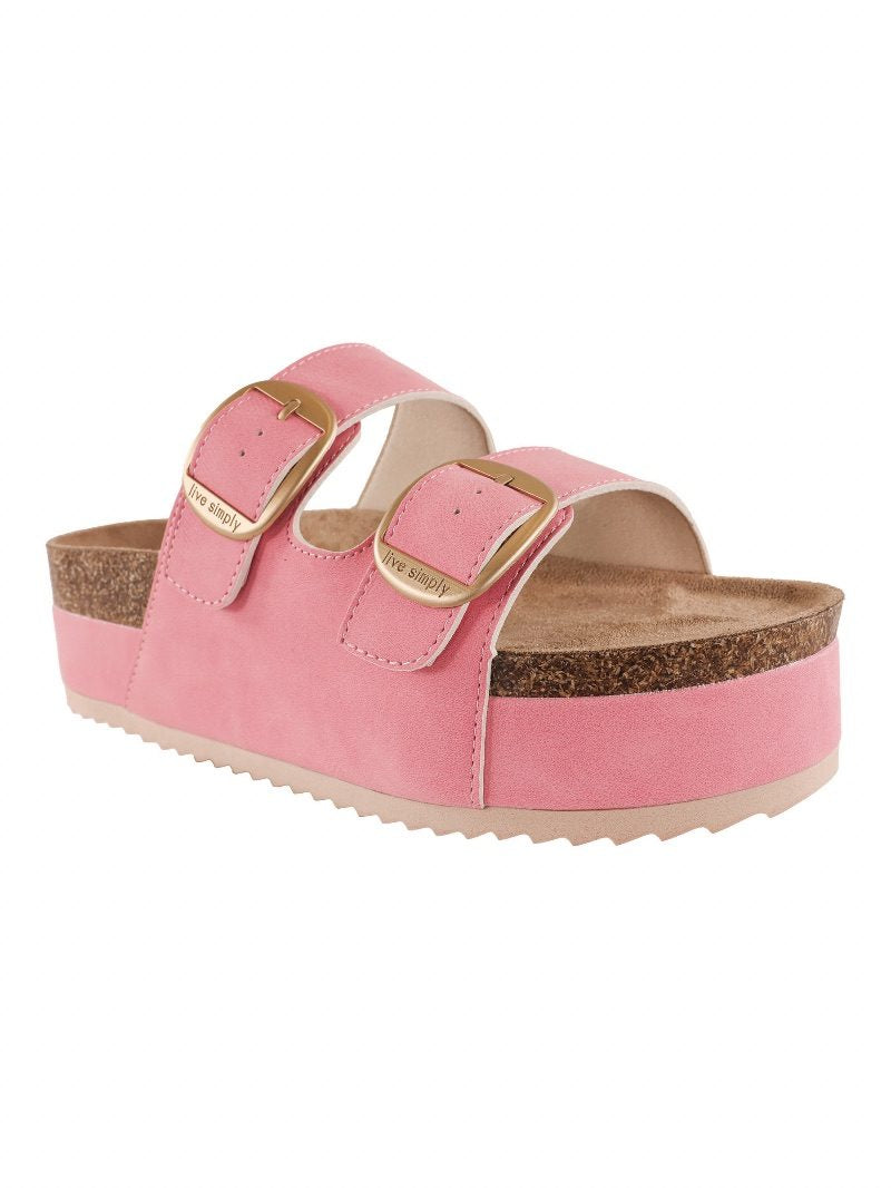Simply Southern Platform Sandal - Pink