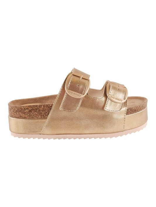 Simply Southern Platform Sandal - Gold