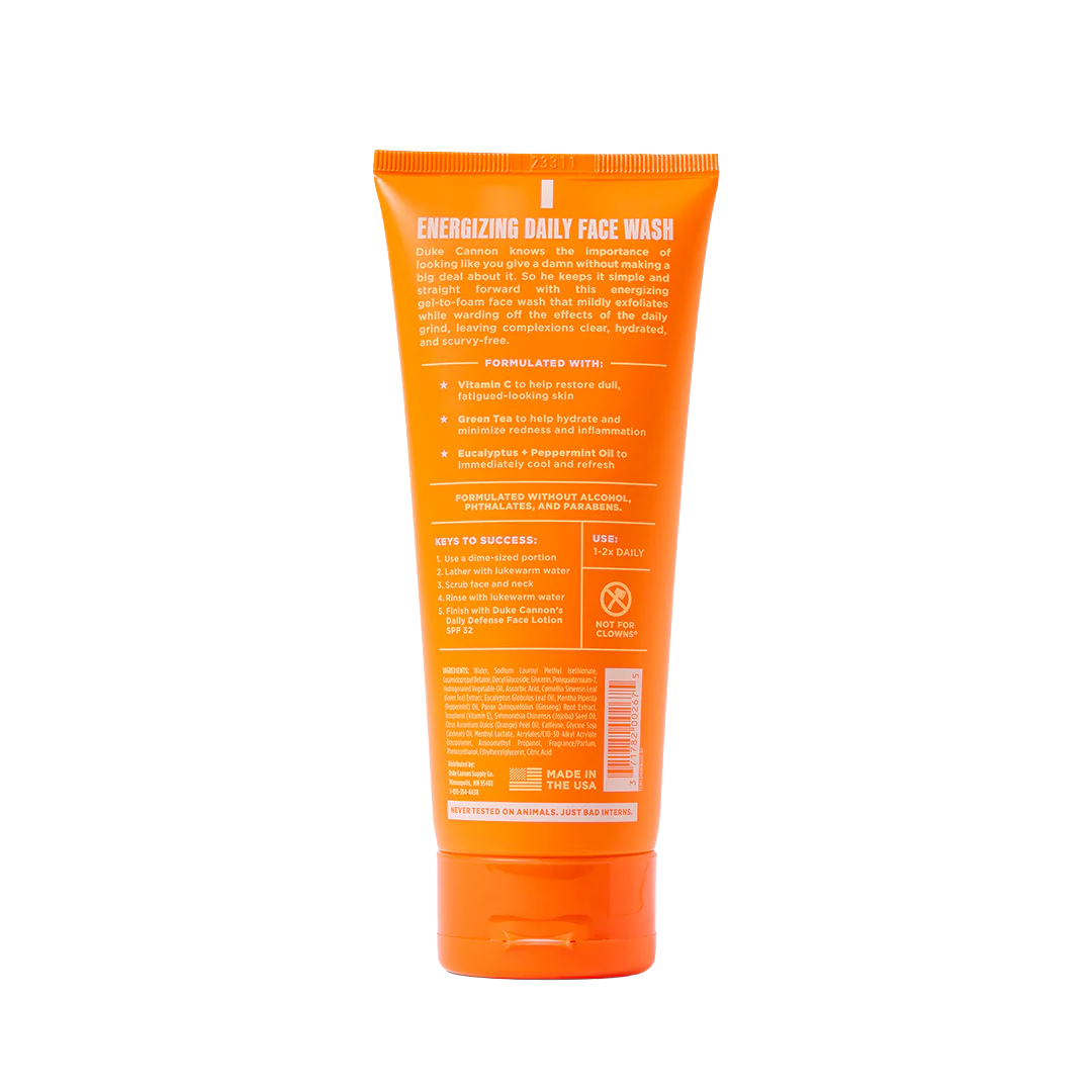 Duke Cannon Energizing Face Wash - 6oz