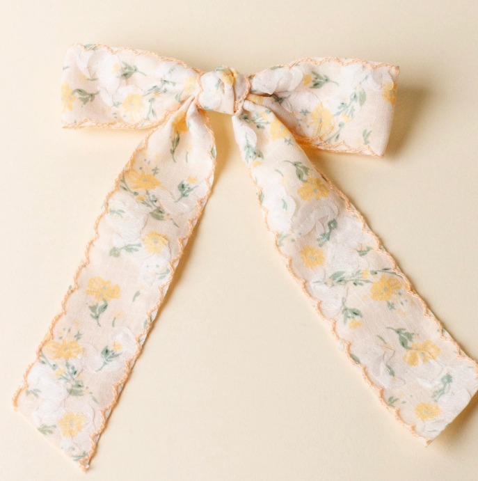 WSDE-BOW-FF Darling Effect Floral Flair Hair Bow