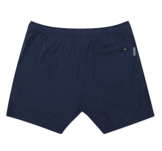 Burlebo Athletic Short - Heather Navy - American Flag Liner