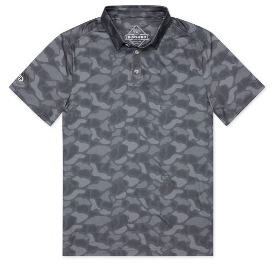 Burlebo Performance Polo -  Stone Camo