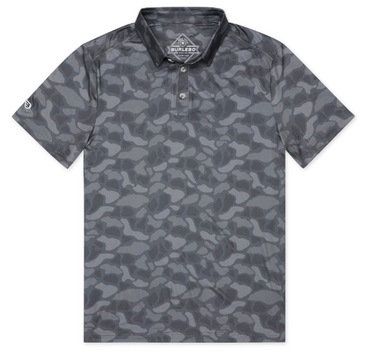Burlebo Performance Polo -  Stone Camo