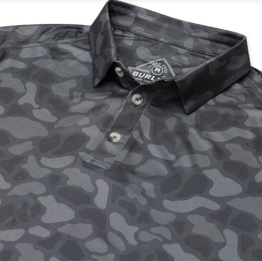 Burlebo Performance Polo -  Stone Camo