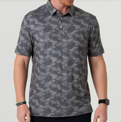 Burlebo Performance Polo -  Stone Camo