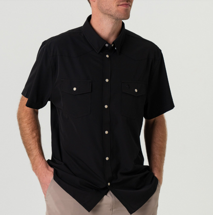Burlebo Performance Western Shirt - Black