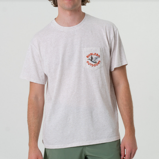 Burlebo Short Sleeve T-Shirt - Old School Duck Hunt - Oatmeal