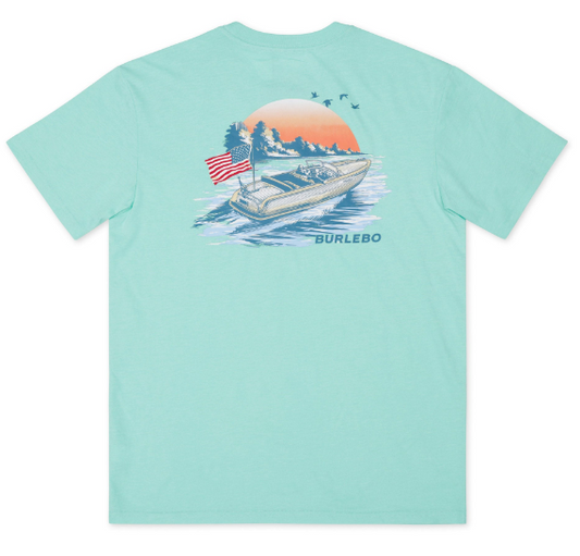 Burlebo Short Sleeve T-Shirt - Lake Weekend - Island Reef