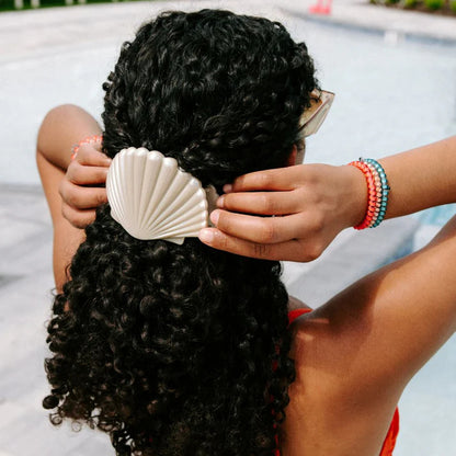 Teleties Shimmering Shell Flat Hair Clip - Large