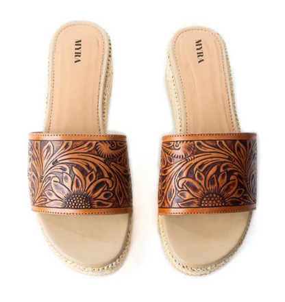 Gloriana Canyon Platform Sandals In Natural