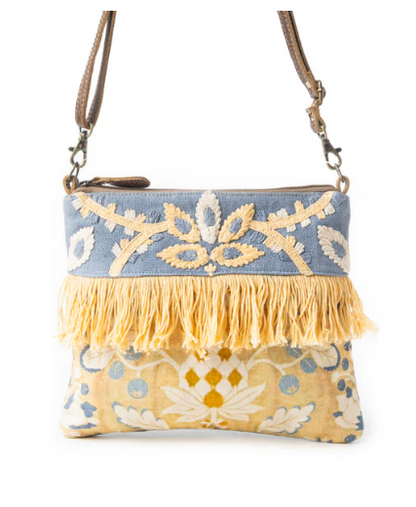 L'Monique Embroidered Crossbody Bag