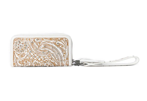 Sparkling Desert Moon Wallet in Chocolate White