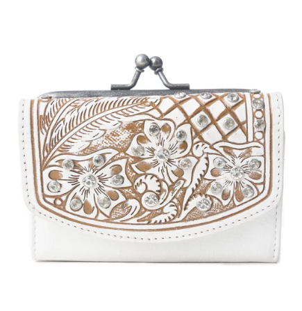 Sparkling Desert Moon Coin Purse in Chocolate White